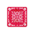 Red Bandana Dinner Plates (set of 8)