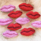 Valentine's Lip Hair Clips