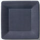 Classic Linen Black Square Paper Dessert Plate