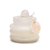 Cotton Teak Small Glass Candle W/lid 3oz