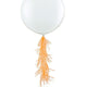 Peach Frilly Balloon Tassel