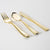 Gold Plastic Cutlery Combo Set | 140 Pieces