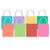 Bright Colorful Gold Fleck Treat Bags S/8