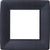 Classic Linen Black Square Paper Dinner Plate