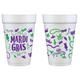 Mardi Gras - Mask Wrap - Styrofoam Cup (10 Ct Bag)