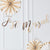 GOLD JUST MARRIED WEDDING BUNTING