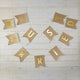 JUST MARRIED GOLD FOILED BUNTING - KRAFT PERFECTION